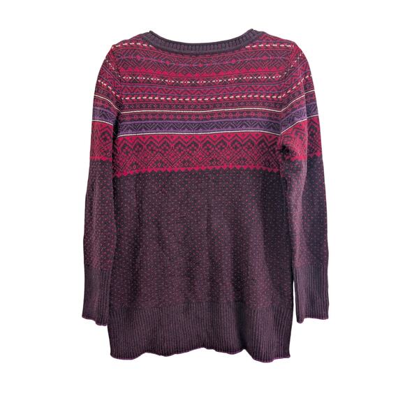 Vintage Eddie Bauer Fair Isle Crewneck Sweater size M - Picture 4 of 5